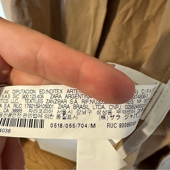 Zara Open Front Lightweight Trench Coat - Picture 6 of 7